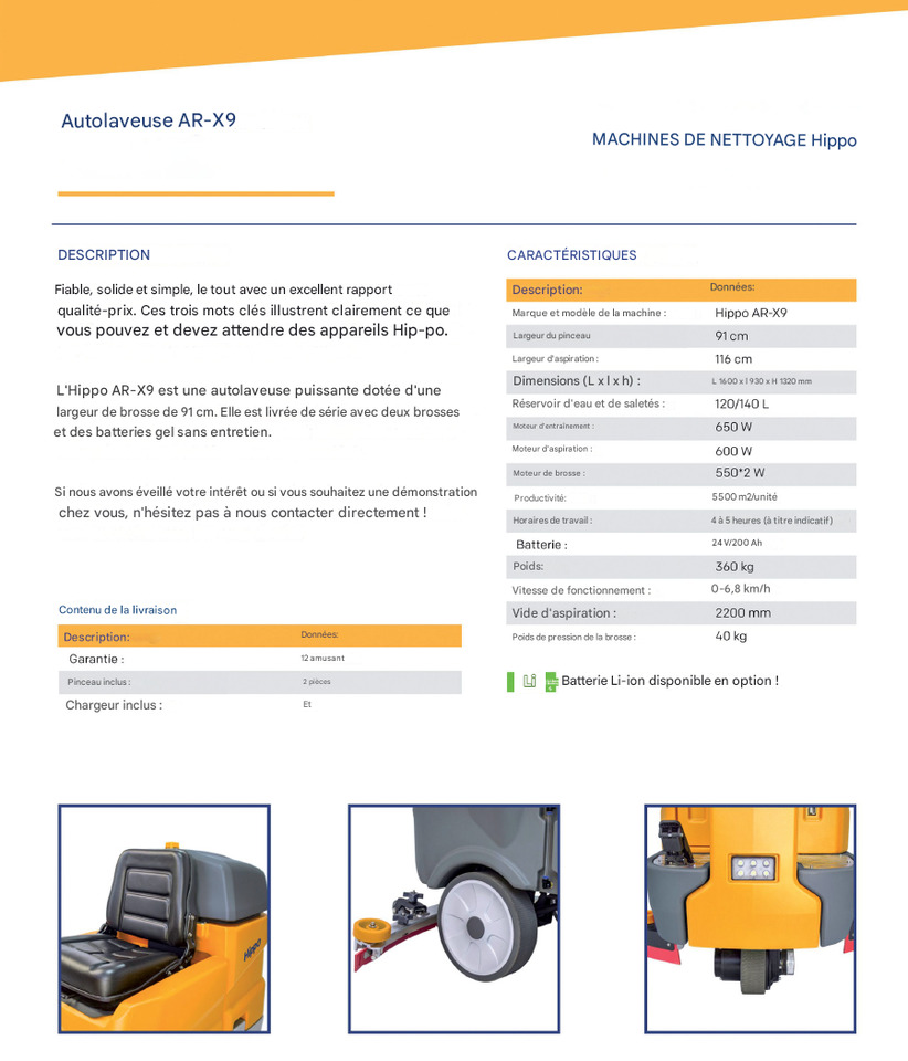 HIPPO AR-X9 - Tänavapühkimismasin: pilt 2 HIPPO AR-X9 - Tänavapühkimismasin: pilt 2