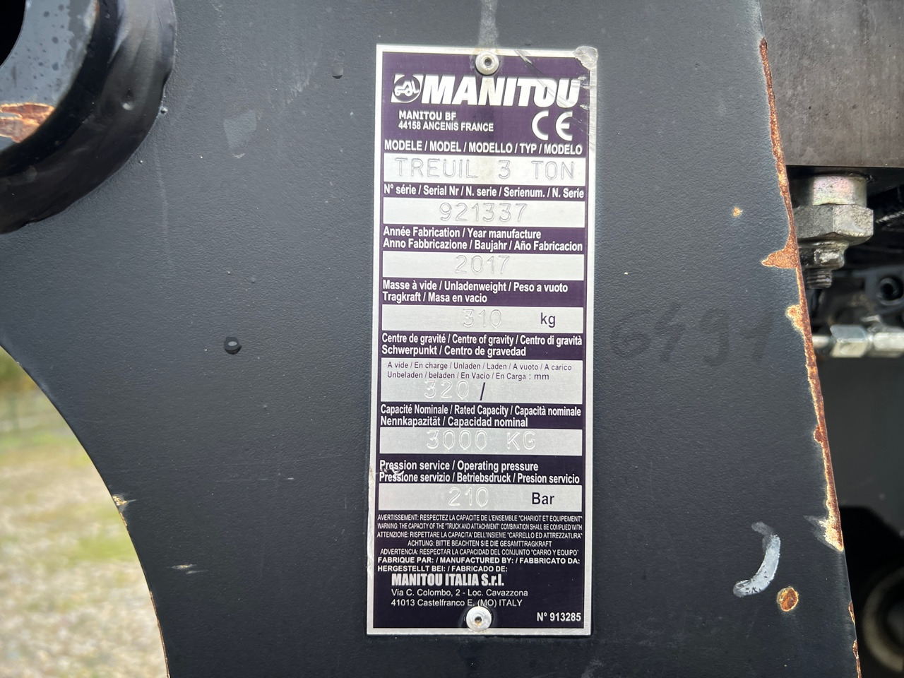 MANITOU TREUIL / WINCH 3 TON MANITOU 921337 - Teleskooplaadur: pilt 3 MANITOU TREUIL / WINCH 3 TON MANITOU 921337 - Teleskooplaadur: pilt 3