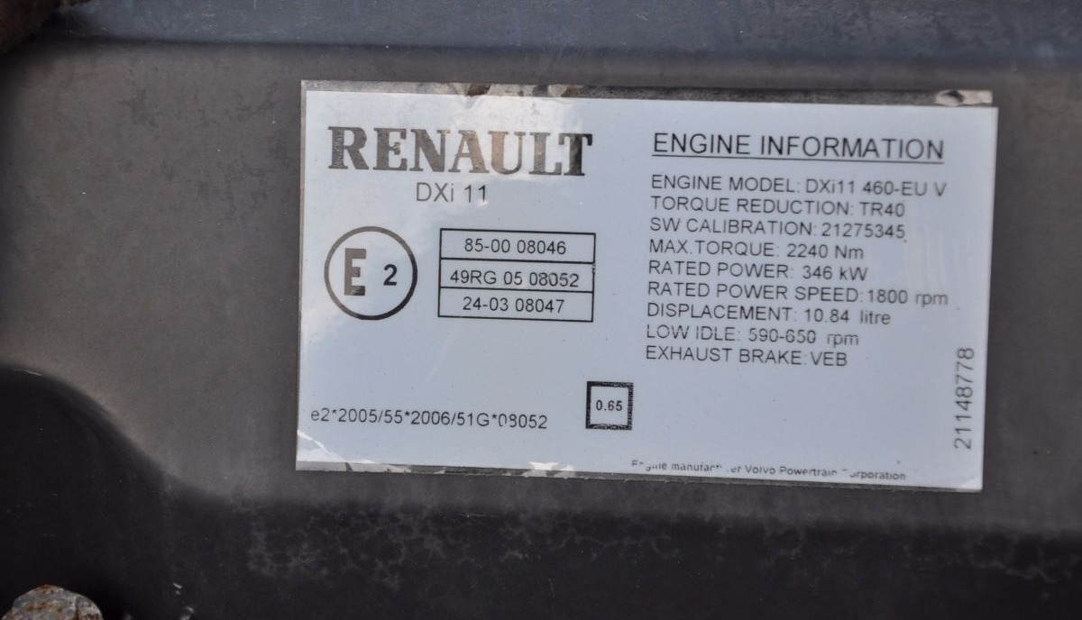 Renault DXi11 Renault PREMIUM DXI - Mootor - Veoauto: pilt 3 Renault DXi11 Renault PREMIUM DXI - Mootor - Veoauto: pilt 3