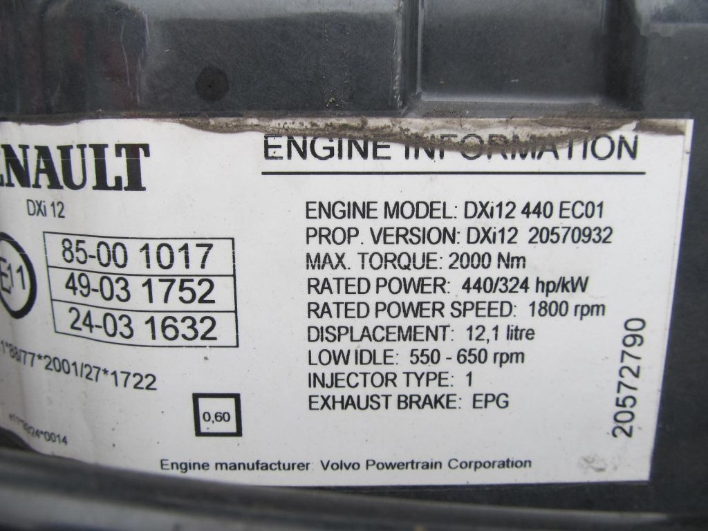 Renault Magnum DXI12 - Mootor - Veoauto: pilt 4 Renault Magnum DXI12 - Mootor - Veoauto: pilt 4