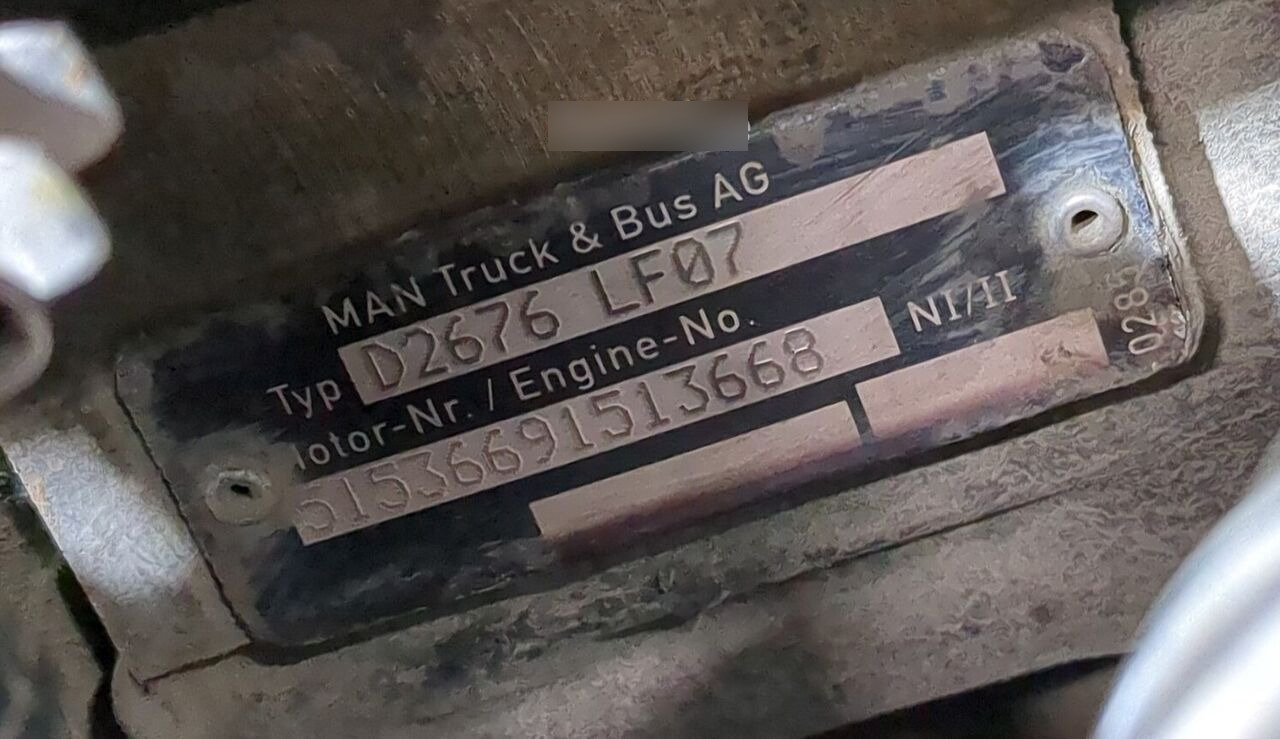 MAN D2676 LF07 MAN TGA, TGS, TGX - Mootor - Veoauto: pilt 2 MAN D2676 LF07 MAN TGA, TGS, TGX - Mootor - Veoauto: pilt 2