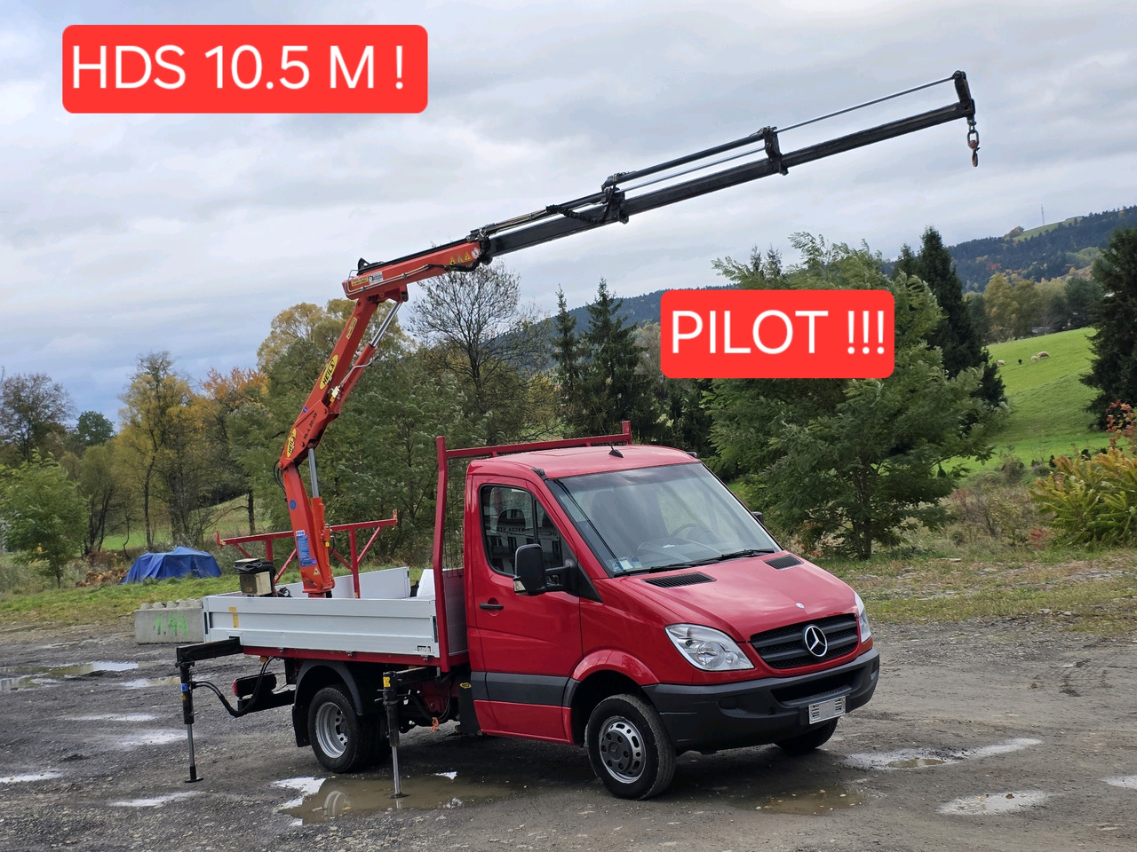 Mercedes-Benz Sprinter 418 CDI Skrzynia +HDS 10.5 M +Pilot ! 87000km ! - Madelauto: pilt 1 Mercedes-Benz Sprinter 418 CDI Skrzynia +HDS 10.5 M +Pilot ! 87000km ! - Madelauto: pilt 1