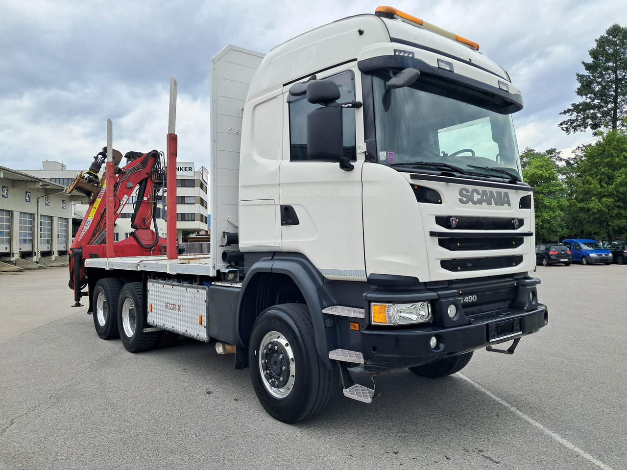 SCANIA G 490 6x6 Blatt-Blatt | Klima | Schaltgetriebe | Euro 6 | Penz-Kran 12Z | - Metsaveok, Kraanaga veoauto: pilt 1 SCANIA G 490 6x6 Blatt-Blatt | Klima | Schaltgetriebe | Euro 6 | Penz-Kran 12Z | - Metsaveok, Kraanaga veoauto: pilt 1
