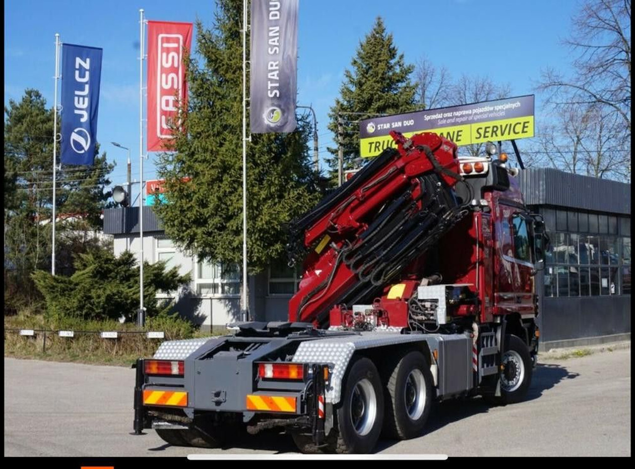 Mercedes-Benz ACTROS 3348 Kran HMF3720K4 Fly-Jip Fun k Klima - Kraanaga veoauto: pilt 4 Mercedes-Benz ACTROS 3348 Kran HMF3720K4 Fly-Jip Fun k Klima - Kraanaga veoauto: pilt 4