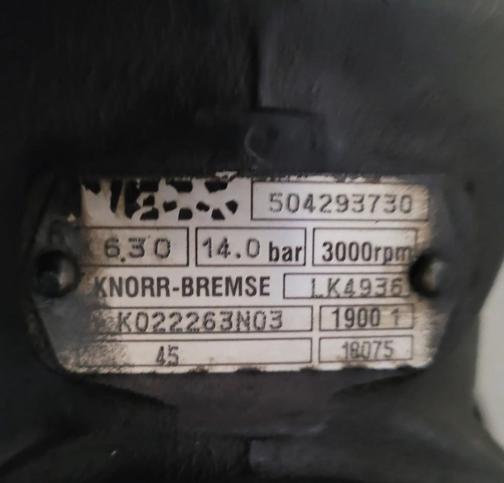 KOMPRESOR IVECO ORYGINAŁ 504293730 CHWALIM116 - Õhkpidur - Veoauto: pilt 3 KOMPRESOR IVECO ORYGINAŁ 504293730 CHWALIM116 - Õhkpidur - Veoauto: pilt 3