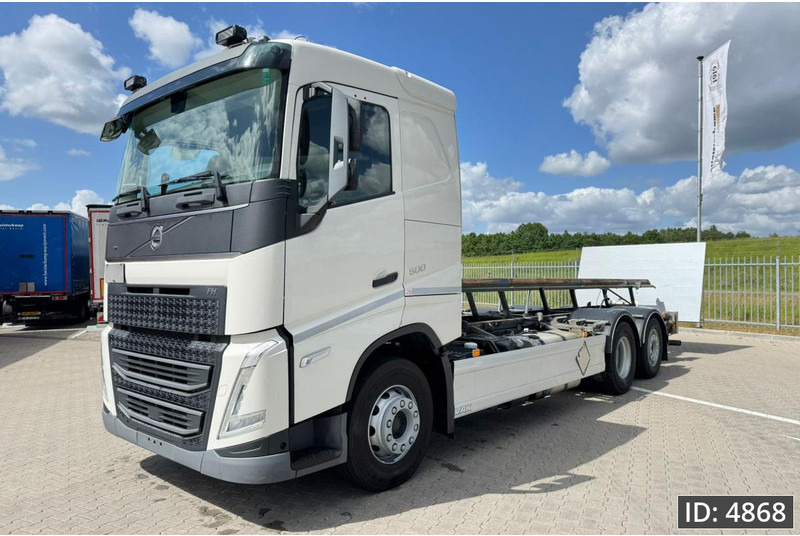 Volvo FH 500 Globetrotter, Euro 6, / 6x2 / Hydraulic body / frame 7.4 m / Tail lift - Konteinerveduk/ Tõstukiga veoauto: pilt 1 Volvo FH 500 Globetrotter, Euro 6, / 6x2 / Hydraulic body / frame 7.4 m / Tail lift - Konteinerveduk/ Tõstukiga veoauto: pilt 1