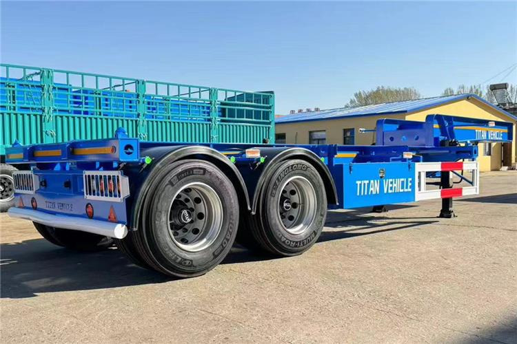 TITAN 2 Axle 20ft ISO Tank Chassis Trailer for Sale In Papua New Guinea - Šassii poolhaagis: pilt 5 TITAN 2 Axle 20ft ISO Tank Chassis Trailer for Sale In Papua New Guinea - Šassii poolhaagis: pilt 5