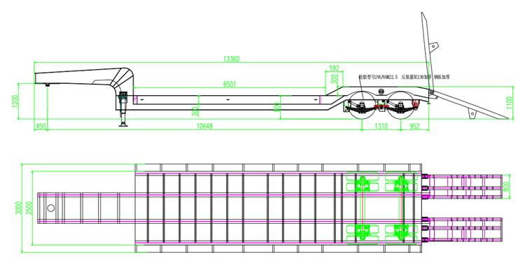 TITAN 2 Axle 50 Ton Low Bed Trailer for Sale In Nigeria Lagos - Madal platvormpoolhaagis: pilt 4 TITAN 2 Axle 50 Ton Low Bed Trailer for Sale In Nigeria Lagos - Madal platvormpoolhaagis: pilt 4