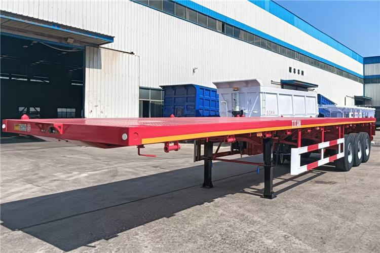TITAN 2025 New China Flatbed Trailer with Single Tires In Kenya - Šassii poolhaagis: pilt 3 TITAN 2025 New China Flatbed Trailer with Single Tires In Kenya - Šassii poolhaagis: pilt 3