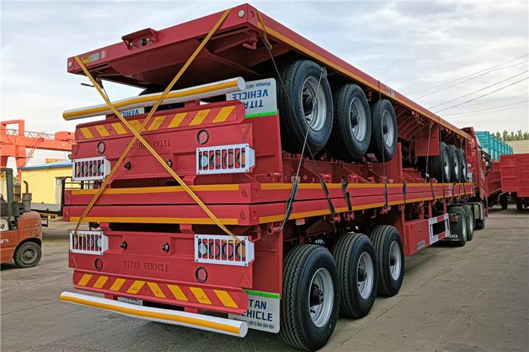 TITAN 2025 New China Flatbed Trailer with Single Tires In Kenya - Šassii poolhaagis: pilt 5 TITAN 2025 New China Flatbed Trailer with Single Tires In Kenya - Šassii poolhaagis: pilt 5