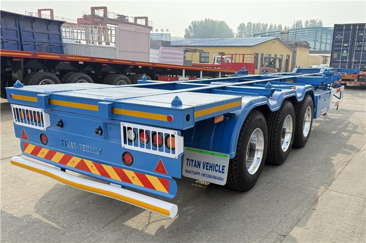 TITAN 3 Axle 40 foot Container Trailer for Sale In Senegal - Šassii poolhaagis: pilt 4 TITAN 3 Axle 40 foot Container Trailer for Sale In Senegal - Šassii poolhaagis: pilt 4