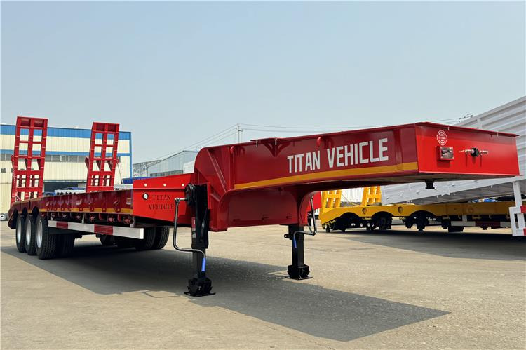 TITAN 3 Axle 60 Ton Truck Lowbed Trailer for Sale In Kenya - Madal platvormpoolhaagis: pilt 1 TITAN 3 Axle 60 Ton Truck Lowbed Trailer for Sale In Kenya - Madal platvormpoolhaagis: pilt 1