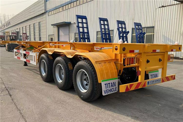 TITAN 3 Axle Container Skeletal Trailer with Air Suspension for Sale In Aruba - Šassii poolhaagis: pilt 2 TITAN 3 Axle Container Skeletal Trailer with Air Suspension for Sale In Aruba - Šassii poolhaagis: pilt 2