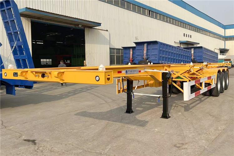 TITAN 3 Axle Container Skeletal Trailer with Air Suspension for Sale In Aruba - Šassii poolhaagis: pilt 1 TITAN 3 Axle Container Skeletal Trailer with Air Suspension for Sale In Aruba - Šassii poolhaagis: pilt 1
