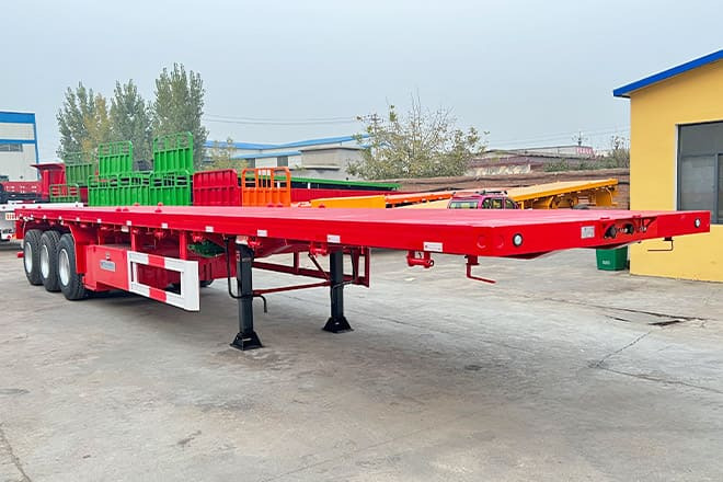 TITAN 3 Axle Flatbed Trailer for Sale in Senegal - Platvorm/ Madelpoolhaagis: pilt 3 TITAN 3 Axle Flatbed Trailer for Sale in Senegal - Platvorm/ Madelpoolhaagis: pilt 3