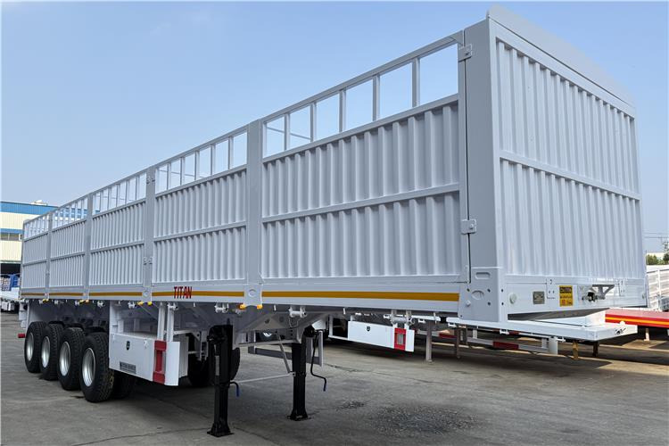 TITAN 4 Axle 80 Ton Fence Cargo Truck Trailer for Sale in Nigeria - Loomaveo poolhaagis: pilt 2 TITAN 4 Axle 80 Ton Fence Cargo Truck Trailer for Sale in Nigeria - Loomaveo poolhaagis: pilt 2