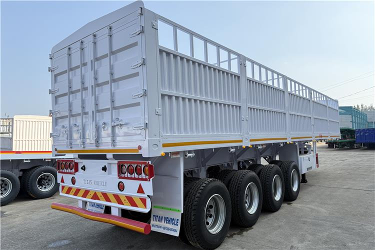 TITAN 4 Axle 80 Ton Fence Cargo Truck Trailer for Sale in Nigeria - Loomaveo poolhaagis: pilt 5 TITAN 4 Axle 80 Ton Fence Cargo Truck Trailer for Sale in Nigeria - Loomaveo poolhaagis: pilt 5