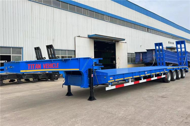 TITAN 4 Axle Low Bed Truck Trailer for Sale In Philippines - Madal platvormpoolhaagis: pilt 3 TITAN 4 Axle Low Bed Truck Trailer for Sale In Philippines - Madal platvormpoolhaagis: pilt 3