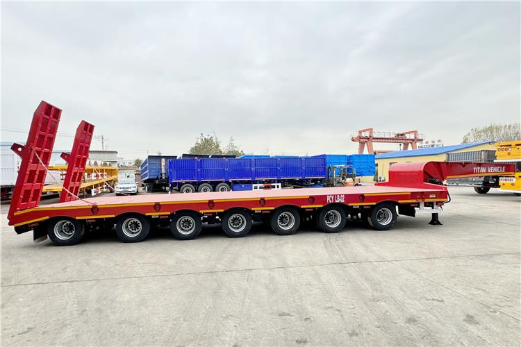 TITAN 7 Axle 120 Ton Lowbed Trailer for Sale In Saudi Arabia - Madal platvormpoolhaagis: pilt 4 TITAN 7 Axle 120 Ton Lowbed Trailer for Sale In Saudi Arabia - Madal platvormpoolhaagis: pilt 4