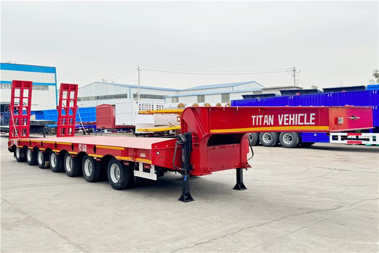 TITAN 7 Axle 120 Ton Lowbed Trailer for Sale In Saudi Arabia - Madal platvormpoolhaagis: pilt 1 TITAN 7 Axle 120 Ton Lowbed Trailer for Sale In Saudi Arabia - Madal platvormpoolhaagis: pilt 1