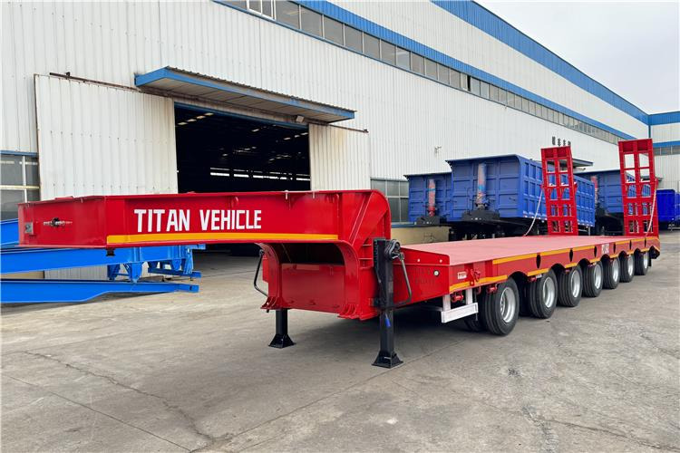 TITAN 7 Axle 120 Ton Lowbed Trailer for Sale In Saudi Arabia - Madal platvormpoolhaagis: pilt 3 TITAN 7 Axle 120 Ton Lowbed Trailer for Sale In Saudi Arabia - Madal platvormpoolhaagis: pilt 3