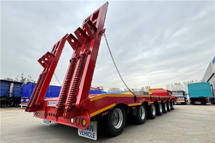 TITAN 7 Axle 120 Ton Lowbed Trailer for Sale In Saudi Arabia - Madal platvormpoolhaagis: pilt 2 TITAN 7 Axle 120 Ton Lowbed Trailer for Sale In Saudi Arabia - Madal platvormpoolhaagis: pilt 2