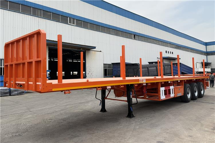TITAN Container Flatbed Truck Trailer with Piles In Angola - Konteinerveduk/ Tõstukiga poolhaagis: pilt 2 TITAN Container Flatbed Truck Trailer with Piles In Angola - Konteinerveduk/ Tõstukiga poolhaagis: pilt 2