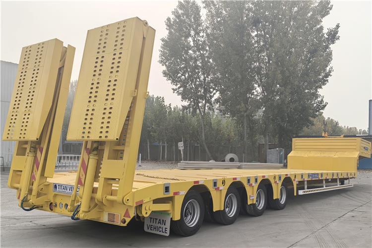 TITAN Heavy Duty 4 Low Bed Trailer for Sale Price In Guinea - Madal platvormpoolhaagis: pilt 3 TITAN Heavy Duty 4 Low Bed Trailer for Sale Price In Guinea - Madal platvormpoolhaagis: pilt 3