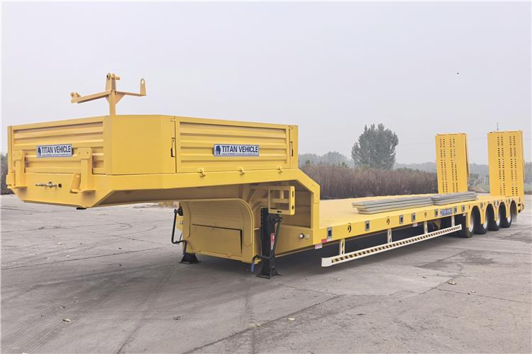 TITAN Heavy Duty 4 Low Bed Trailer for Sale Price In Guinea - Madal platvormpoolhaagis: pilt 2 TITAN Heavy Duty 4 Low Bed Trailer for Sale Price In Guinea - Madal platvormpoolhaagis: pilt 2