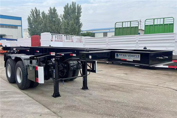 TITAN In Stock 20 ft Shipping Container Trailer for Sale In Ghana - Šassii poolhaagis: pilt 5 TITAN In Stock 20 ft Shipping Container Trailer for Sale In Ghana - Šassii poolhaagis: pilt 5