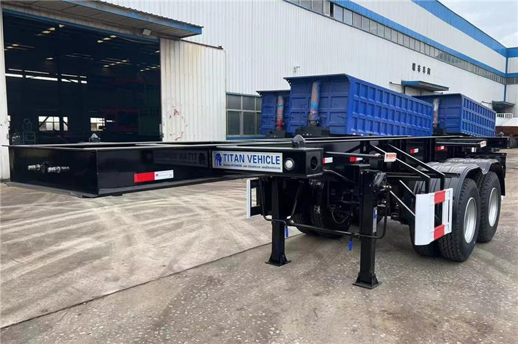 TITAN In Stock 20 ft Shipping Container Trailer for Sale In Ghana - Šassii poolhaagis: pilt 1 TITAN In Stock 20 ft Shipping Container Trailer for Sale In Ghana - Šassii poolhaagis: pilt 1