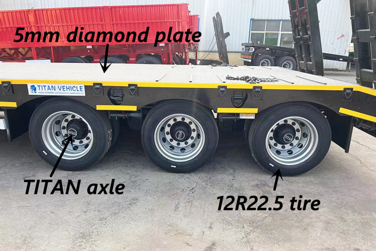 TITAN Low Bed Semi Trailer for Sale in Saudi Arabia - Madal platvormpoolhaagis: pilt 5 TITAN Low Bed Semi Trailer for Sale in Saudi Arabia - Madal platvormpoolhaagis: pilt 5
