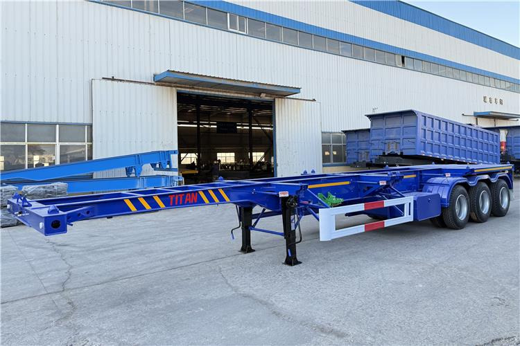 TITAN Sales Promotion 40 feet Container Trailer for Sale In Mexico - Šassii poolhaagis: pilt 2 TITAN Sales Promotion 40 feet Container Trailer for Sale In Mexico - Šassii poolhaagis: pilt 2