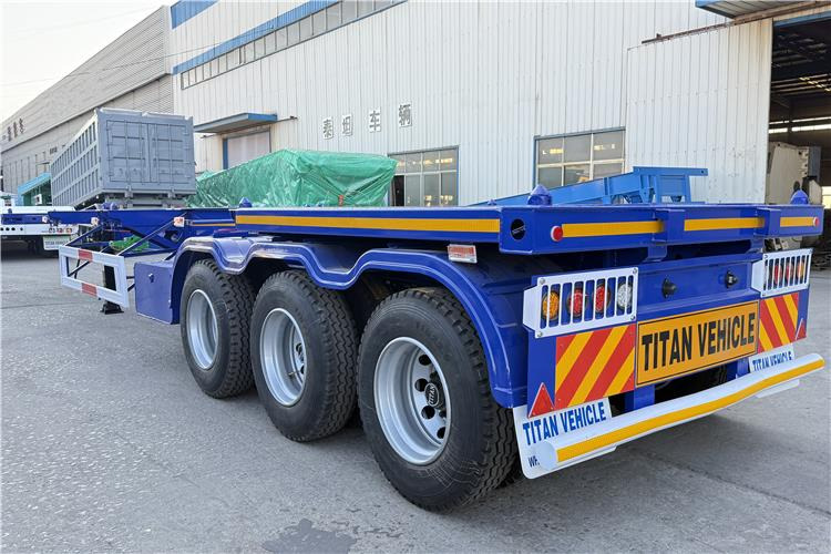 TITAN Sales Promotion 40 feet Container Trailer for Sale In Mexico - Šassii poolhaagis: pilt 3 TITAN Sales Promotion 40 feet Container Trailer for Sale In Mexico - Šassii poolhaagis: pilt 3