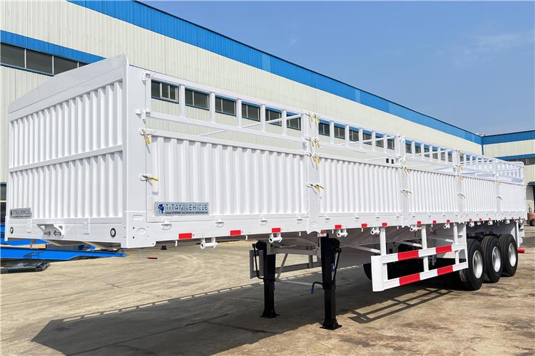 TITAN Tri Axle 60 Ton Fence Cargo Semi Trailer for Sale In Guinea - Loomaveo poolhaagis: pilt 2 TITAN Tri Axle 60 Ton Fence Cargo Semi Trailer for Sale In Guinea - Loomaveo poolhaagis: pilt 2