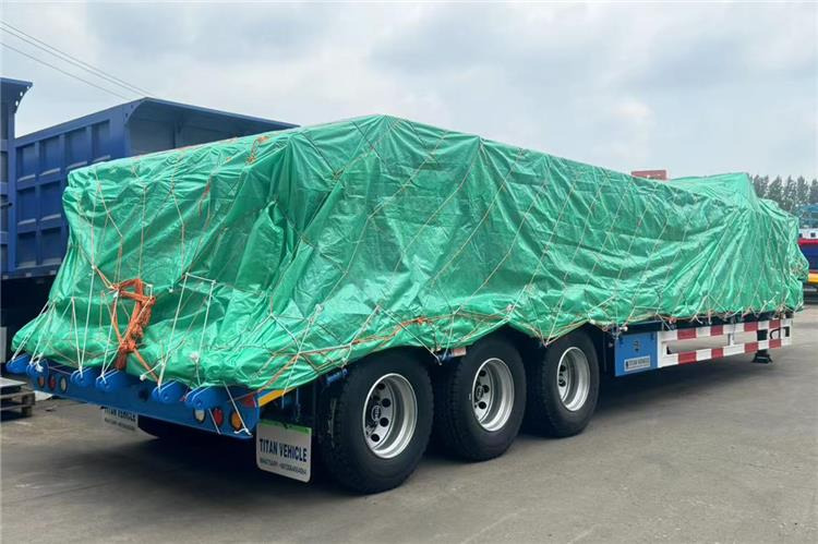 TITAN Tri Axle 80 Ton Low Loader Semi Trailer for Sale In Benin - Madal platvormpoolhaagis: pilt 5 TITAN Tri Axle 80 Ton Low Loader Semi Trailer for Sale In Benin - Madal platvormpoolhaagis: pilt 5