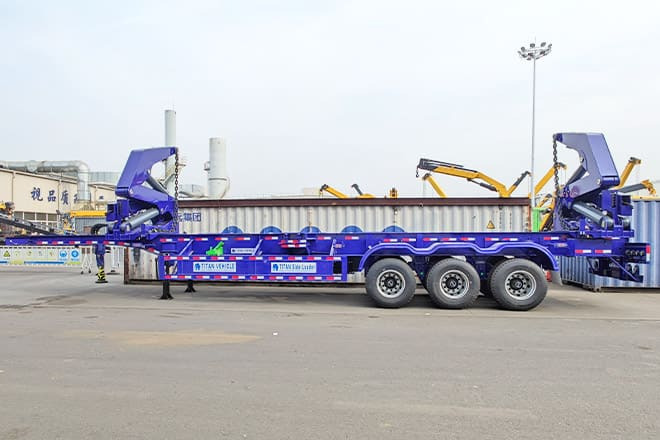 XCMG 40Ft Shipping Container Side Loader for Sale in Argentina - Konteinerveduk/ Tõstukiga poolhaagis: pilt 1 XCMG 40Ft Shipping Container Side Loader for Sale in Argentina - Konteinerveduk/ Tõstukiga poolhaagis: pilt 1