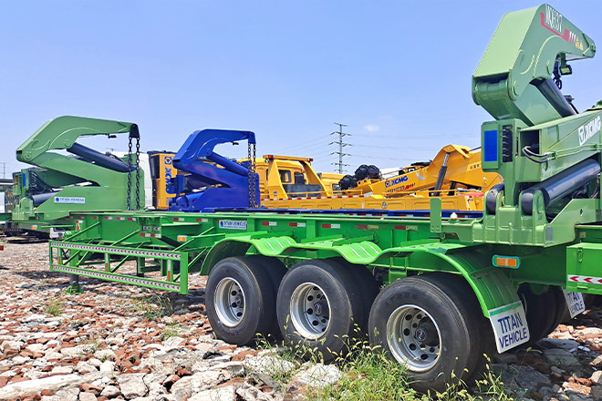 XCMG China 37Ton Side Lifter for Sale in Togo - Konteinerveduk/ Tõstukiga poolhaagis: pilt 2 XCMG China 37Ton Side Lifter for Sale in Togo - Konteinerveduk/ Tõstukiga poolhaagis: pilt 2