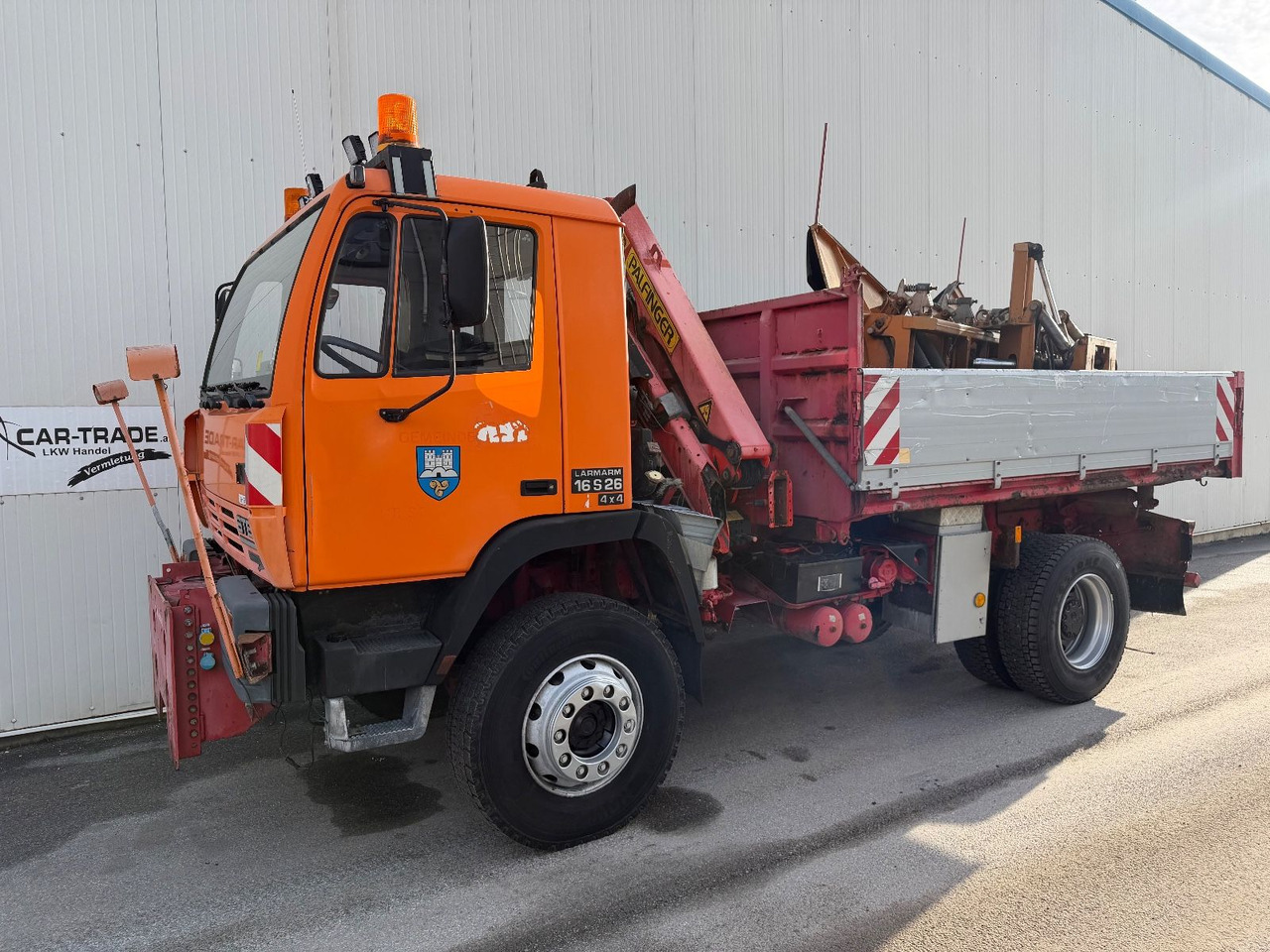 Steyr 16S26 4x4 Kipper/Kran/Schneeschild - Kallurauto, Kraanaga veoauto: pilt 1 Steyr 16S26 4x4 Kipper/Kran/Schneeschild - Kallurauto, Kraanaga veoauto: pilt 1