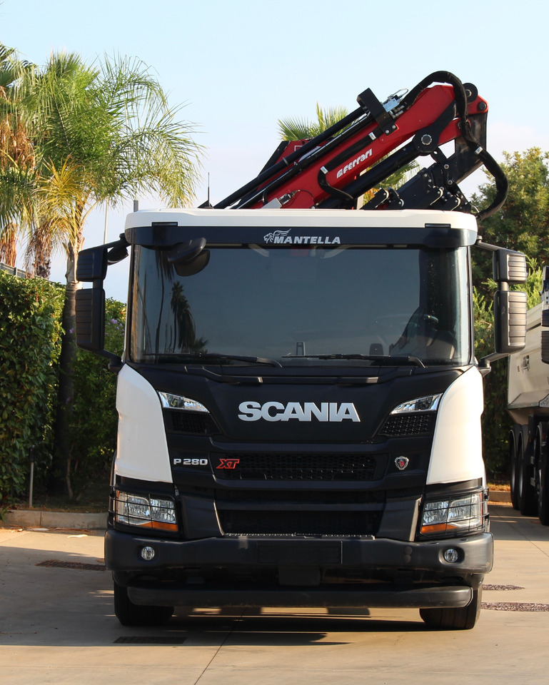 SCANIA P280 - Cassone Ribaltabile con gru retrocabina marca Ferrari mod. F7183C - Kraanaga veoauto: pilt 1 SCANIA P280 - Cassone Ribaltabile con gru retrocabina marca Ferrari mod. F7183C - Kraanaga veoauto: pilt 1