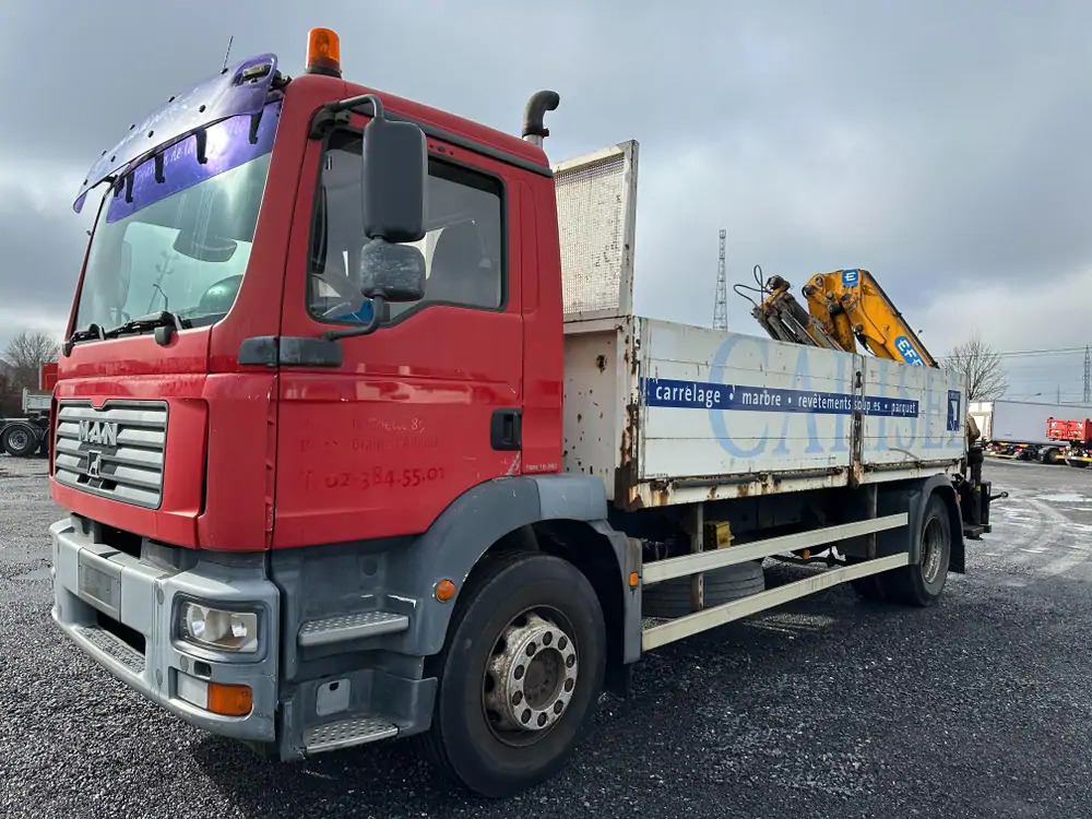 MAN TGM 18.280 *202000 km*Grue EFFER type 120 3 S*PREMIER PROPRIO - Kraanaga veoauto, Madelveok/ Platvormveok: pilt 1 MAN TGM 18.280 *202000 km*Grue EFFER type 120 3 S*PREMIER PROPRIO - Kraanaga veoauto, Madelveok/ Platvormveok: pilt 1