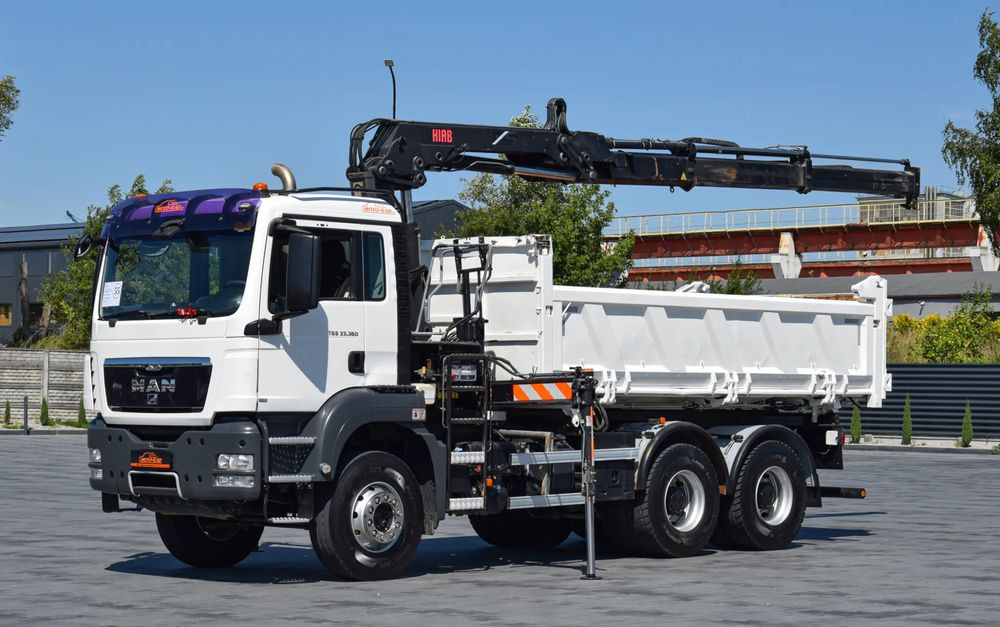 MAN TGS 33.360 / 6x4 / HDS HIAB 122 E-2 HIDUO / STEROWANIE RADIOWE / WYWROTKA / HYDROBURTA / AUTOMAT / KLIMA / TEMPOMAT / KAMERA COFANIA / SPROWADZONY - Kallurauto: pilt 1 MAN TGS 33.360 / 6x4 / HDS HIAB 122 E-2 HIDUO / STEROWANIE RADIOWE / WYWROTKA / HYDROBURTA / AUTOMAT / KLIMA / TEMPOMAT / KAMERA COFANIA / SPROWADZONY - Kallurauto: pilt 1