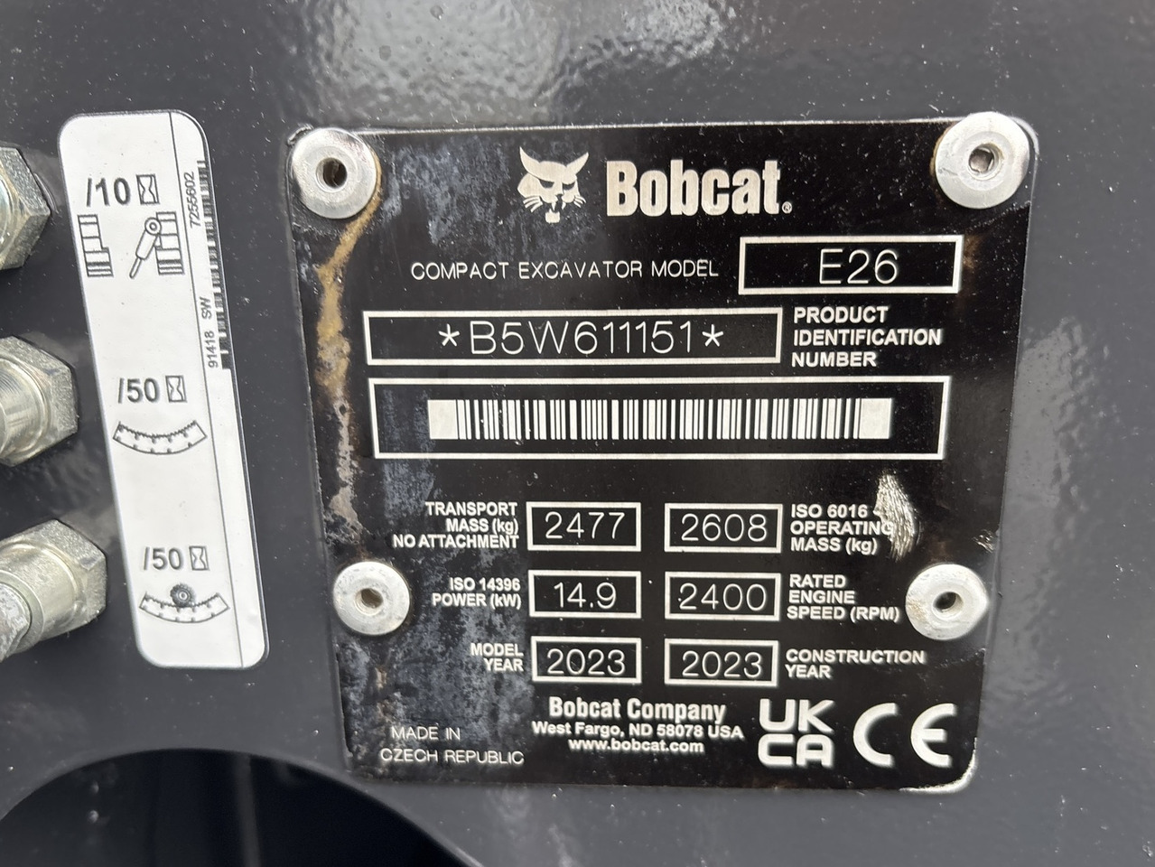 BOBCAT E26 - Miniekskavaator: pilt 5 BOBCAT E26 - Miniekskavaator: pilt 5