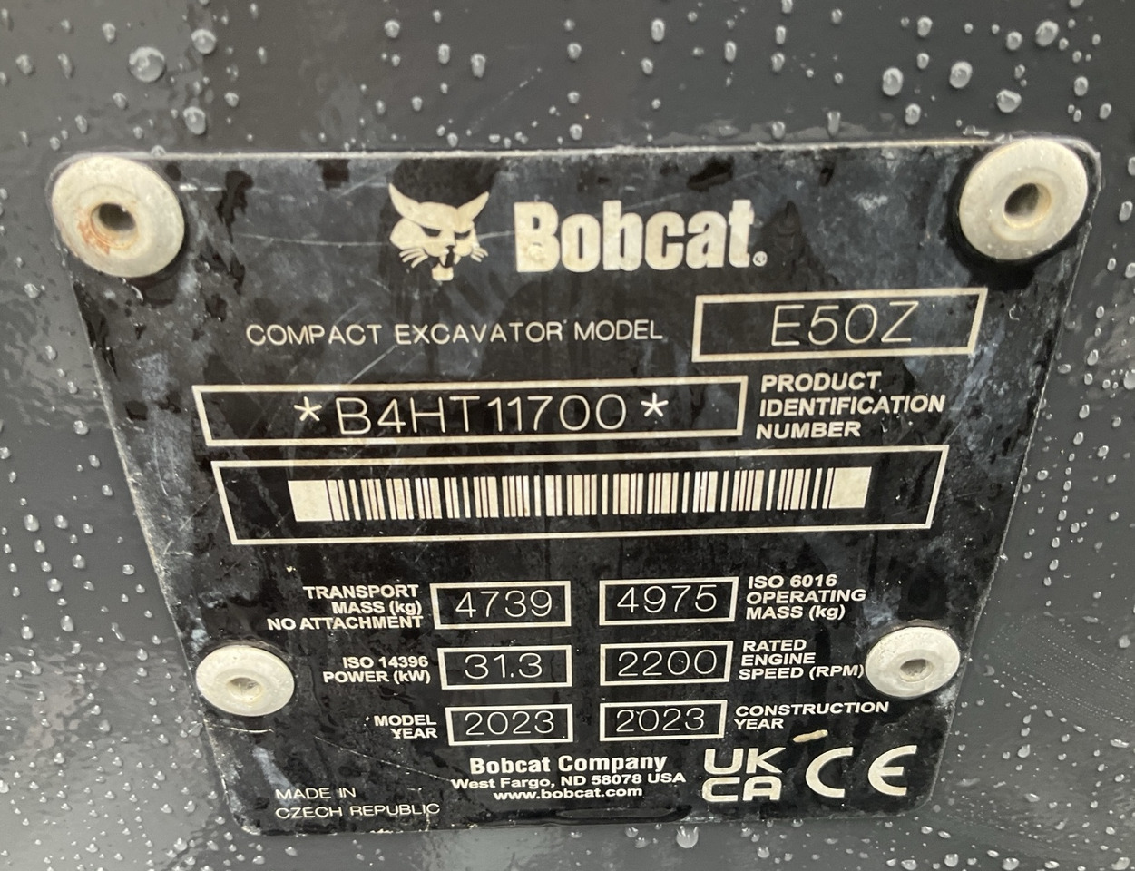 BOBCAT E50z - Miniekskavaator: pilt 5 BOBCAT E50z - Miniekskavaator: pilt 5