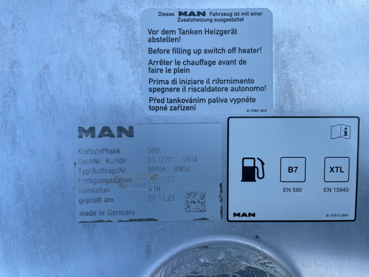 Kütusepaak - Veoauto ZBIORNIK PALIWA MAN TGX TGS 580L 81122016934: pilt 6