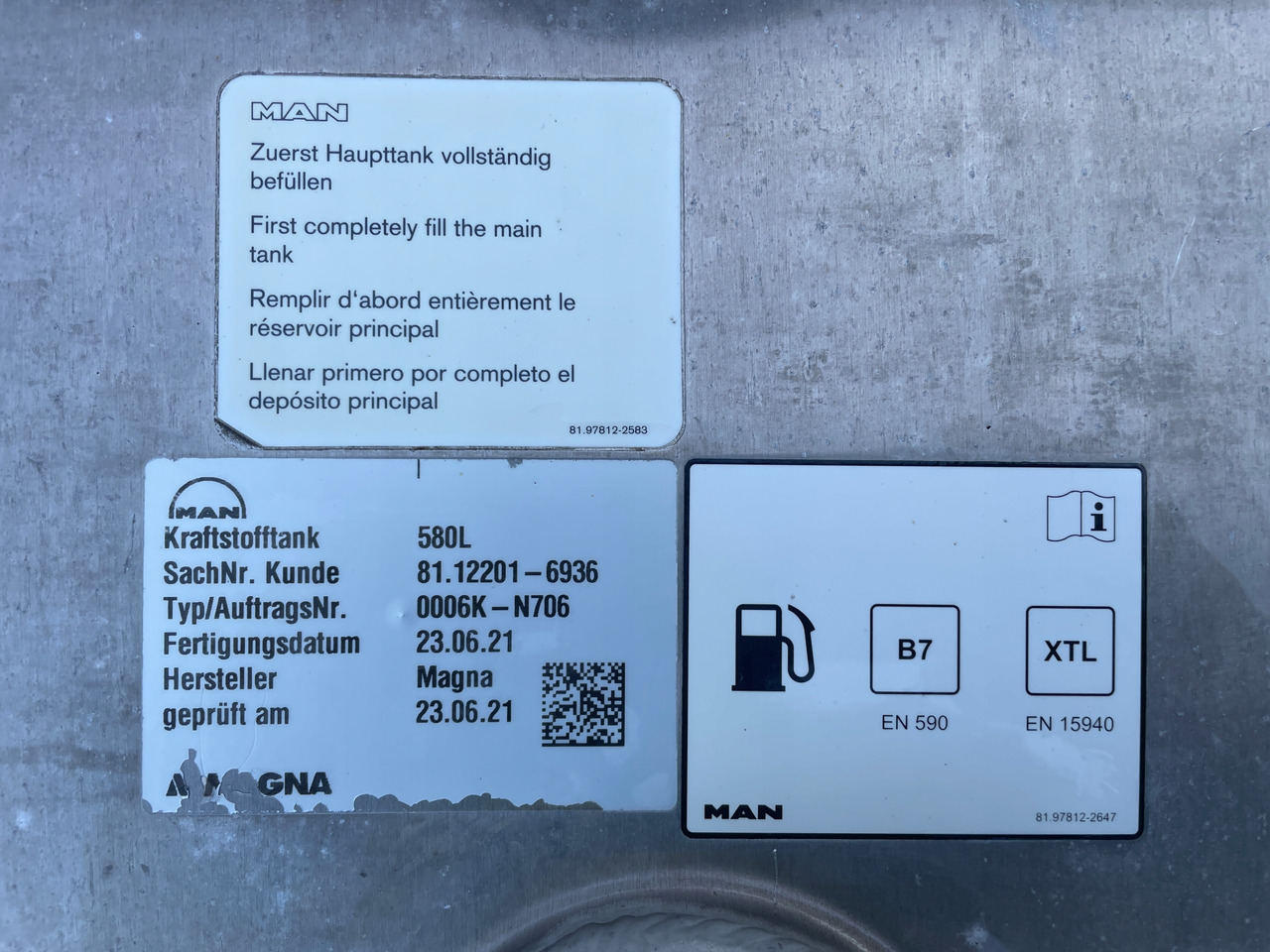 Kütusepaak - Veoauto ZBIORNIK PALIWA MAN TGX TGS 580L 81122016936: pilt 6 Kütusepaak - Veoauto ZBIORNIK PALIWA MAN TGX TGS 580L 81122016936: pilt 6