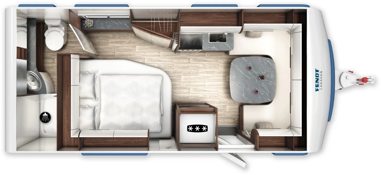Wohnwagen Fendt Diamant 560 FD Modell 2026 - Haagissuvila: pilt 2 Wohnwagen Fendt Diamant 560 FD Modell 2026 - Haagissuvila: pilt 2