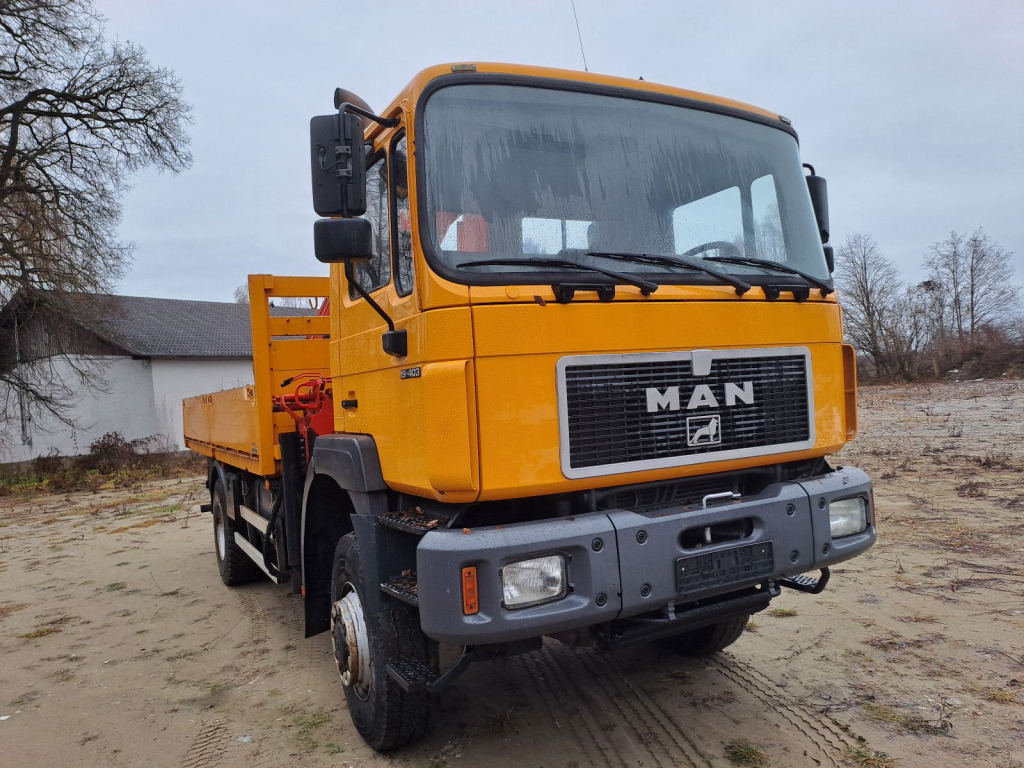 MAN 19.403 Pritsche 4x4 mit Palfingerkran PK 21000 mit Funk - Fernbedienung - Kraanaga veoauto: pilt 2 MAN 19.403 Pritsche 4x4 mit Palfingerkran PK 21000 mit Funk - Fernbedienung - Kraanaga veoauto: pilt 2