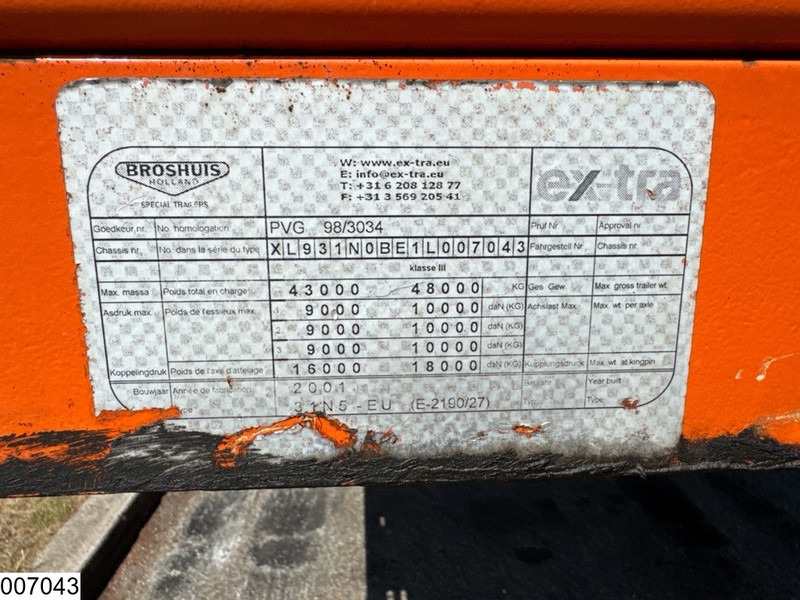 Broshuis open laadbak Extandable 21 Meter, 53750 kg - Platvorm/ Madelpoolhaagis: pilt 5 Broshuis open laadbak Extandable 21 Meter, 53750 kg - Platvorm/ Madelpoolhaagis: pilt 5