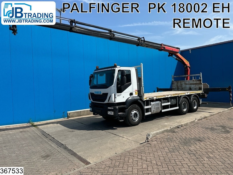 Iveco Trakker 410 6X4, EURO 6, Retarder, Palfinger - Madelveok/ Platvormveok, Kraanaga veoauto: pilt 1 Iveco Trakker 410 6X4, EURO 6, Retarder, Palfinger - Madelveok/ Platvormveok, Kraanaga veoauto: pilt 1
